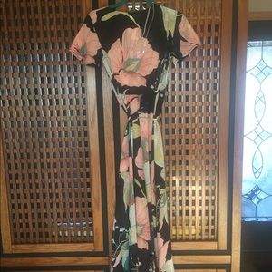 This is Floral wrap dress